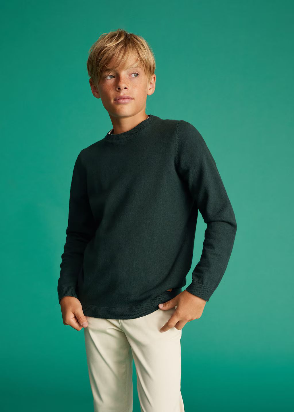 Knit cotton sweater -  Girls | Mango Kids USA | MANGO (US)
