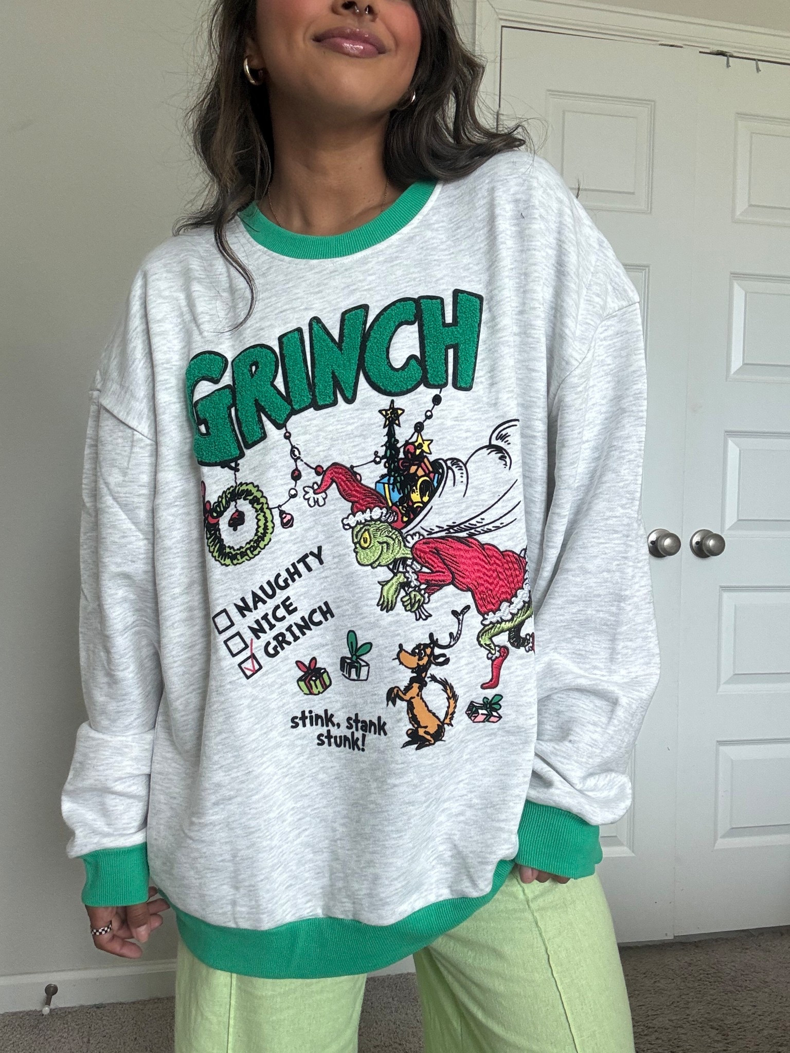 Grinch sweater found at Sam’s club! Wearing a 2x! 

#LTKGiftGuide #LTKSeasonal #LTKHoliday