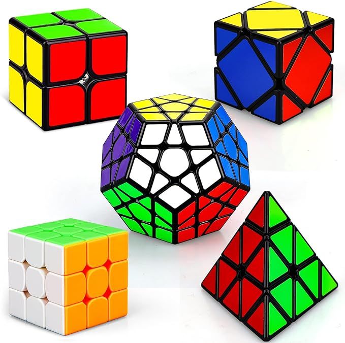 STEAM Life Educational Speed Cube Set 5 Pack Magic Cube | Includes Speed Cubes 3x3, 2x2 Speed Cub... | Amazon (US)