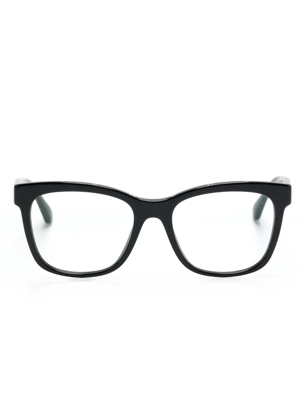 Chanel Eyewear 인터로킹 CC 로고 장식 스퀘어 프레임 안경 | 블랙 | FARFETCH KR | Farfetch Global