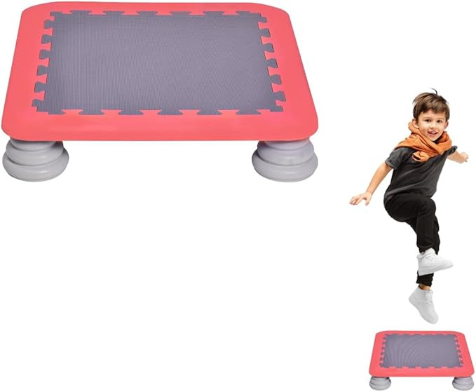 Indoor Small Trampoline for Kids Ages 6-12 | 25 Inch Square Leaps and Rebounds Trampoline | Bounc... | Amazon (US)