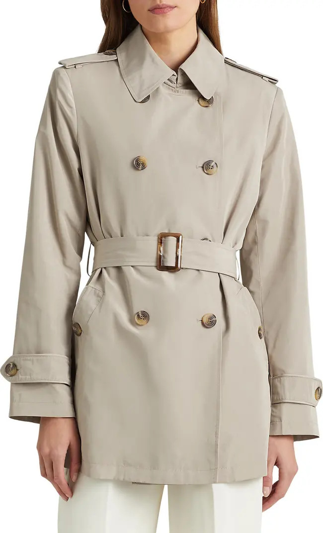 Lauren Ralph Lauren Short Taffeta Trench Coat | Nordstromrack | Nordstrom Rack