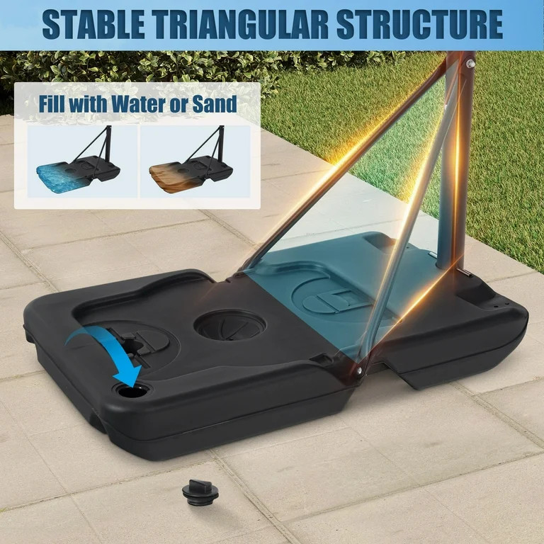 Portable Basketball Hoop Outdoor, SEGMART 3.3Ft-10Ft Height Adjustable Swimming Pool Basketball H... | Walmart (US)