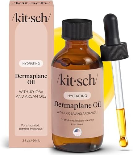 Kitsch Dermaplane Face Oil with Jojoba & Argan Oil – Hydrating Facial Formula for Dermaplaning ... | Amazon (US)