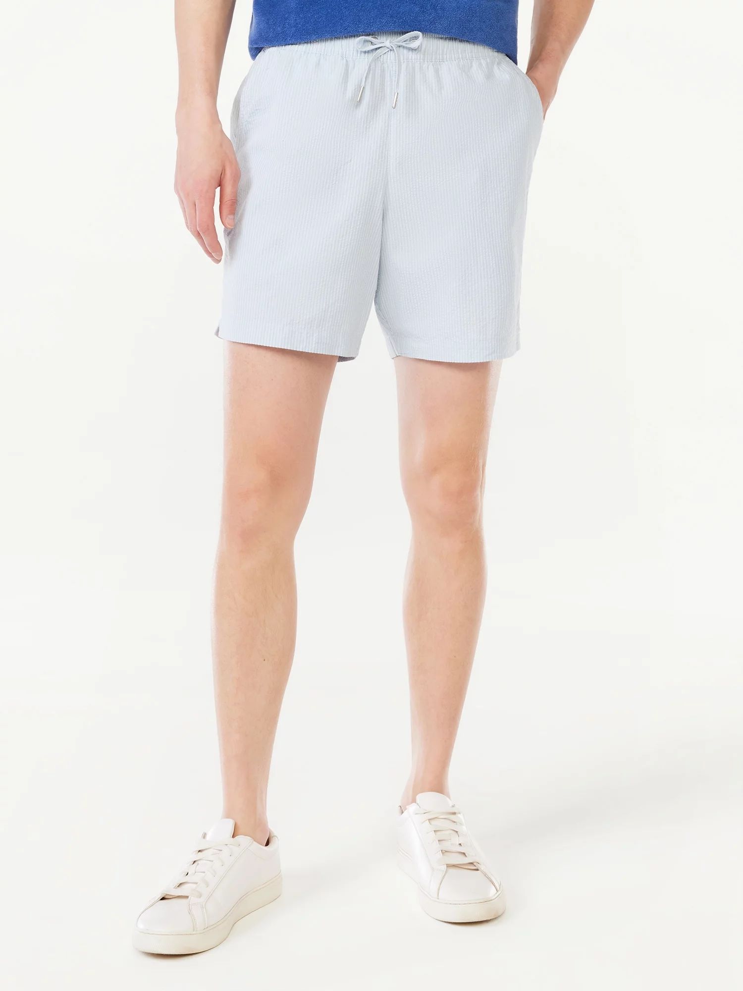 Free Assembly Men's Seersucker Vacation Shorts | Walmart (US)
