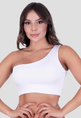 Blusa Cropped Mula Manca MdMix Manga Curta Top Branco | Dafiti (BR)