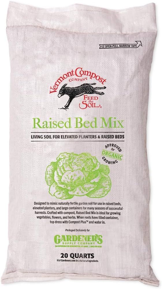 Raised Bed Mix | High-Nutrient Compost-Based Potting Soil for Plants & Vegetables Organic Gardeni... | Amazon (US)