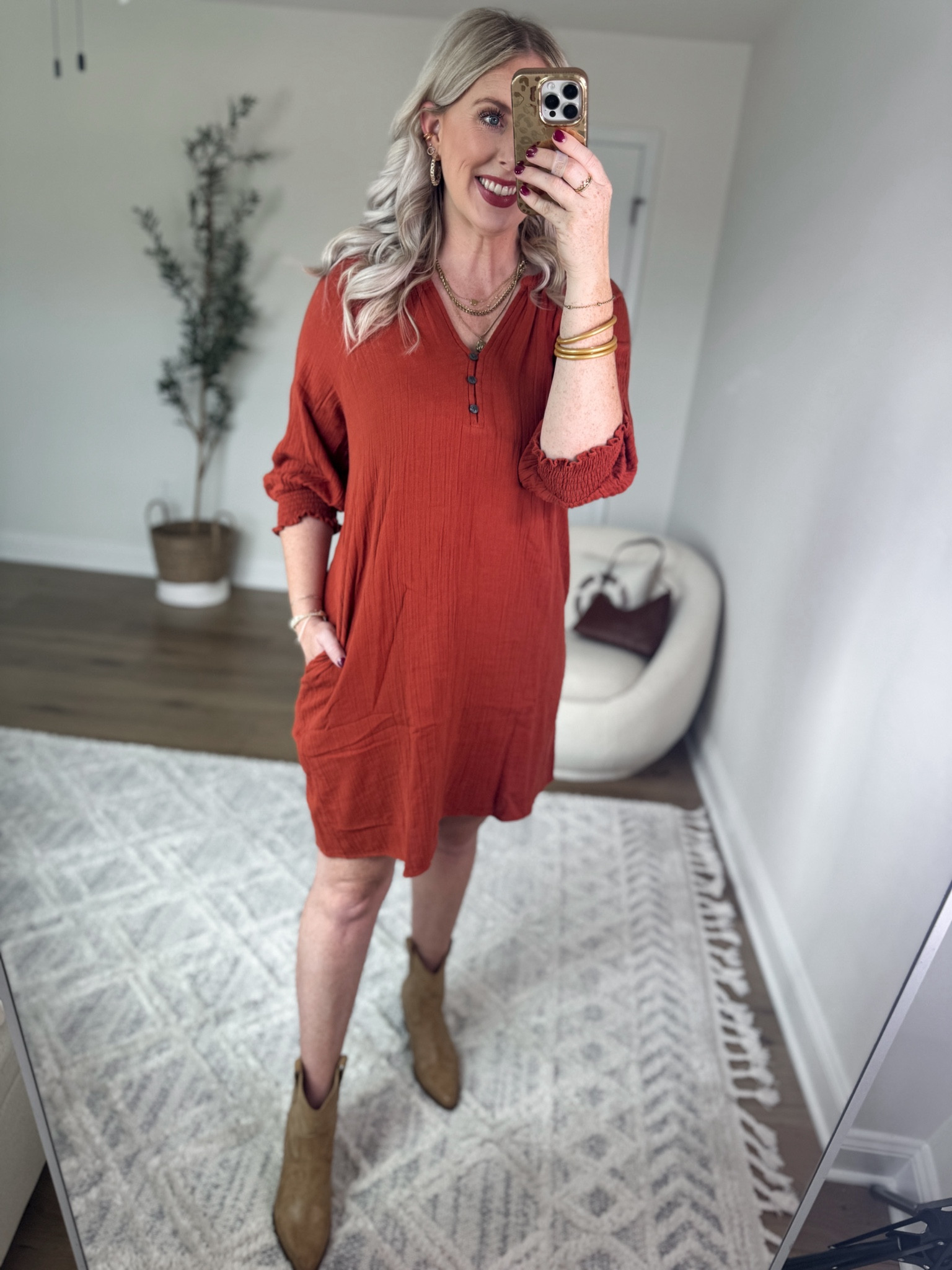 Weekend Walmart Wins try on 
3/4 sleeve dress- medium 
Western booties- tts 

#walmartpartner #walmartfashion @walmartfashion

#LTKWorkwear #LTKFindsUnder50 #LTKSeasonal