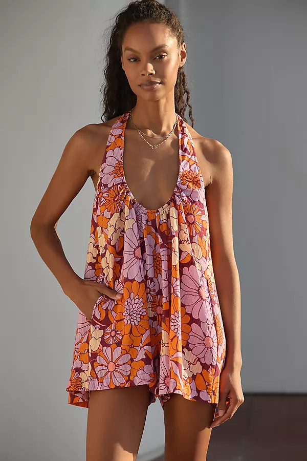 By Anthropologie Sleeveless Mini Romper | Anthropologie (US)