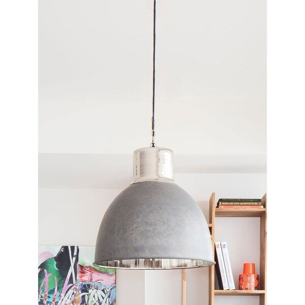 Aurelle Home Lotte Large Dining Pendant Lamp Silver | Bed Bath & Beyond