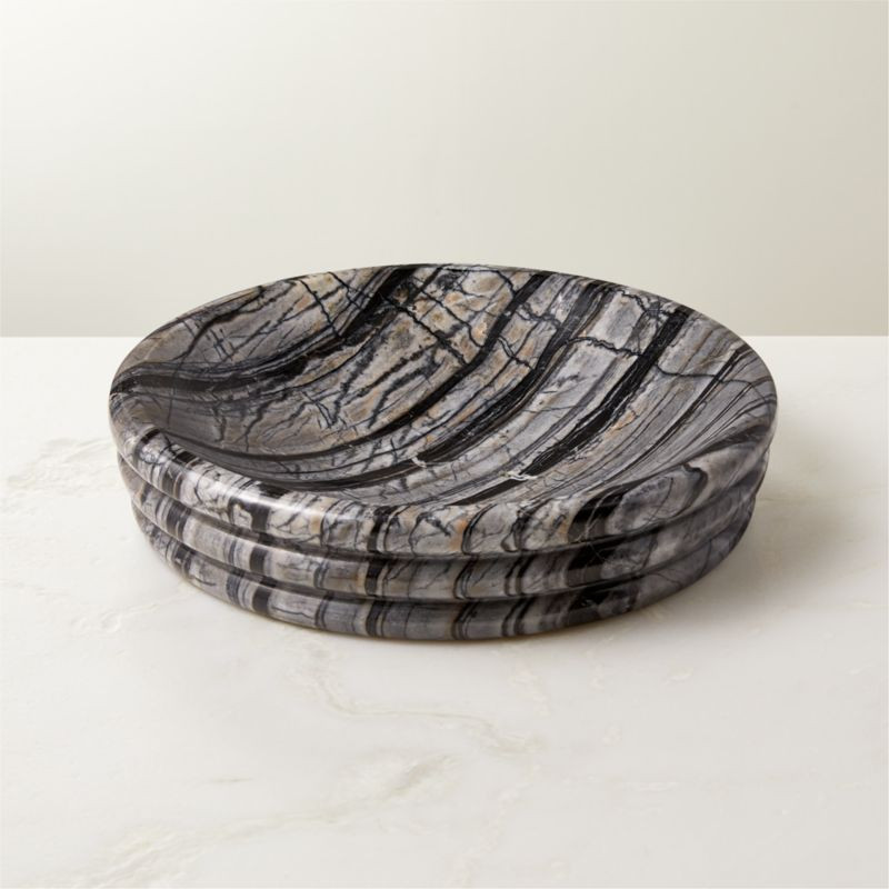 Hart Modern Black Marble Bowl | CB2 | CB2