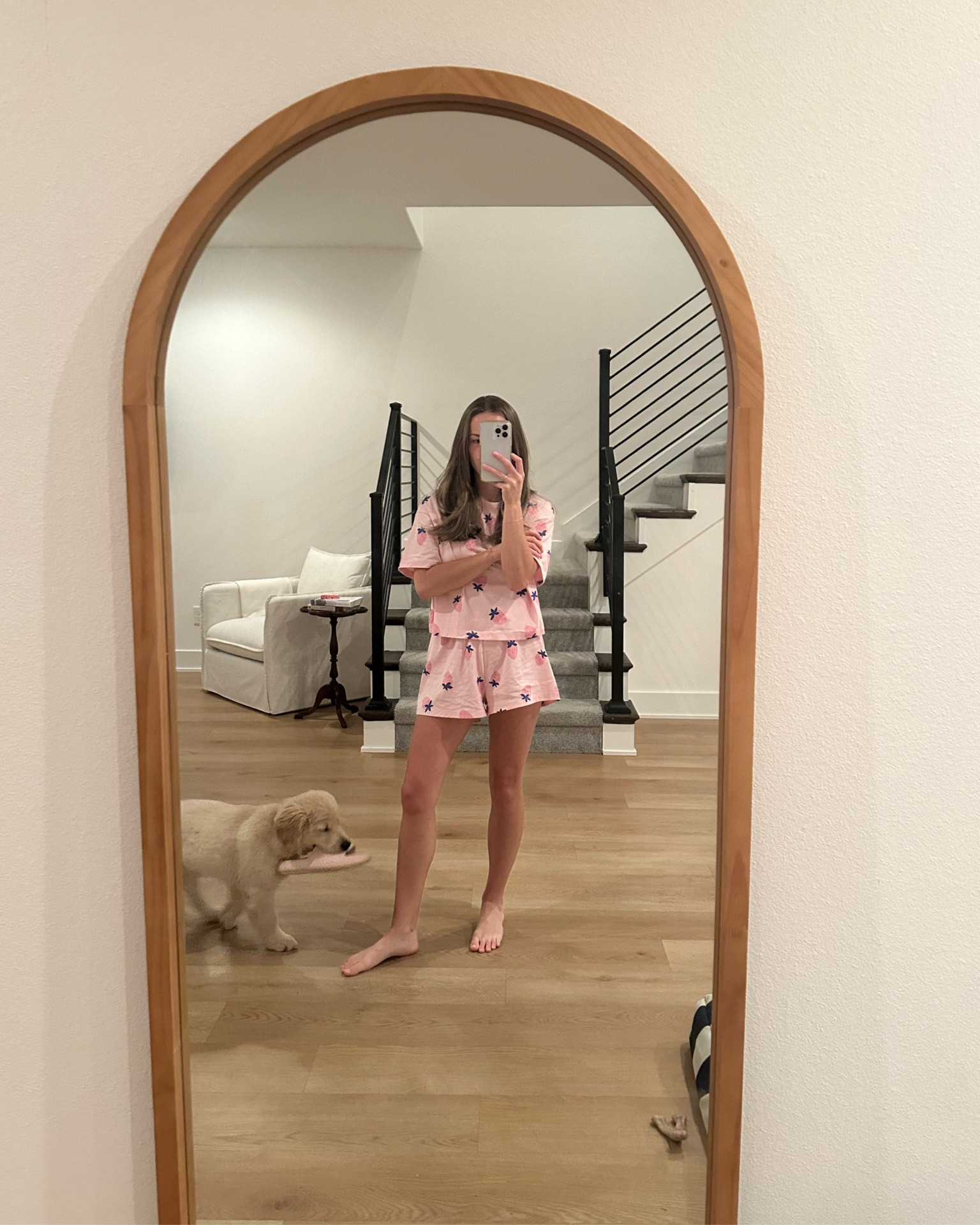 this cutie pj set is from H&M! size small and pretty positive i ordered it on sale! 🍓

pajamas - pjs - cozy - lounge - outfit - matching set - lounge fit 

#LTKfindsunder50 #LTKsalealert