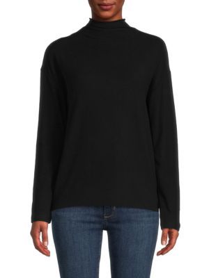 Funnelneck Cotton Blend Sweater | Saks Fifth Avenue OFF 5TH
