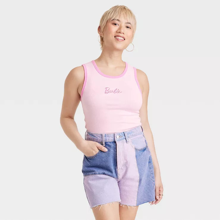 Women's Malibu Barbie Graphic Tank Top - Pink | Target