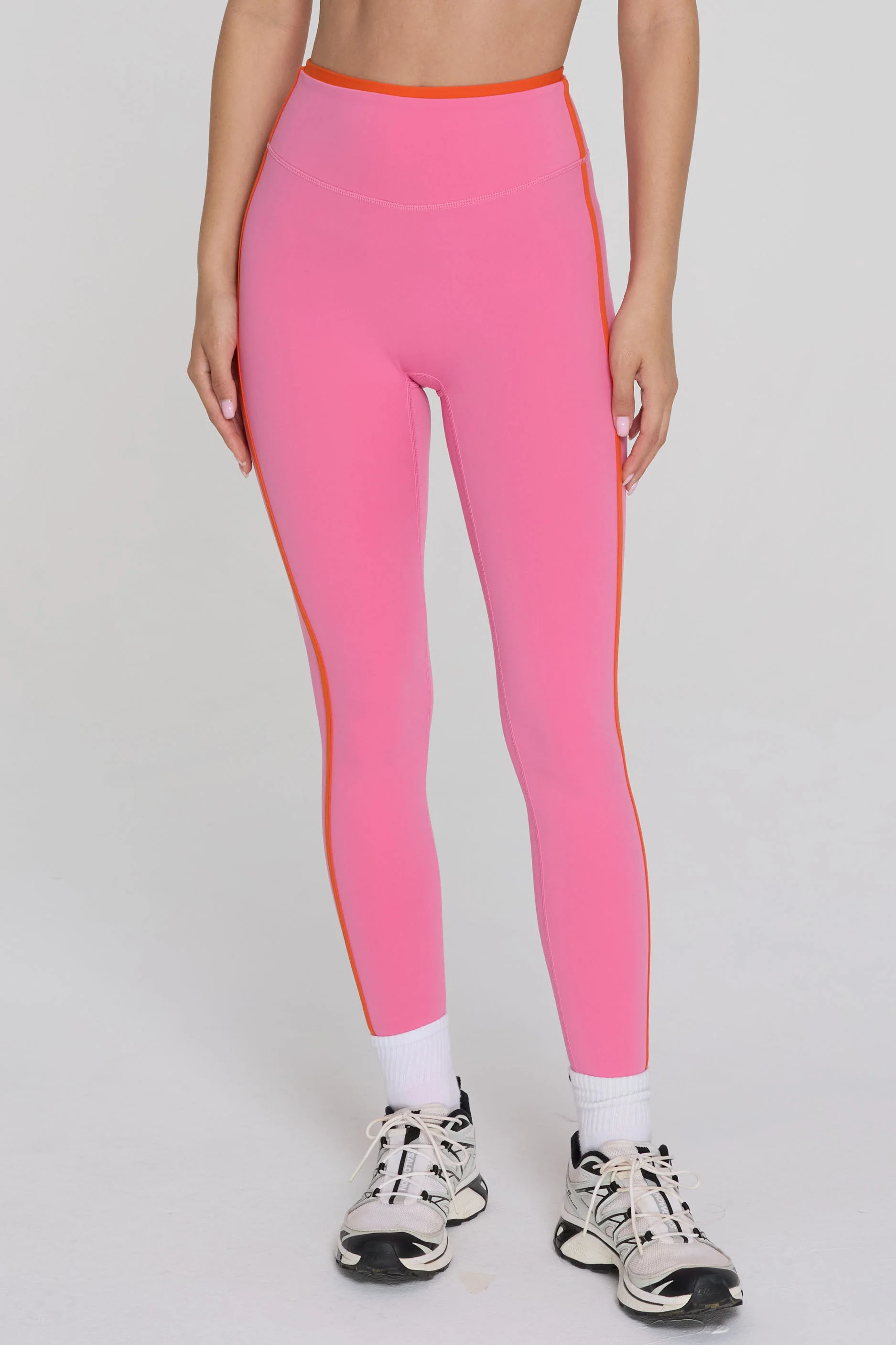 Two Tone Leggings - Peony/Poppy | FORM