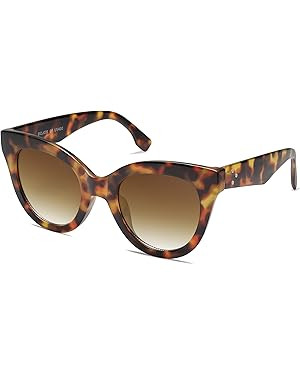 SOJOS Retro Oversized Cateye Sunglasses for Women Large Vintage Trendy Shades SJ2074 | Amazon (US)