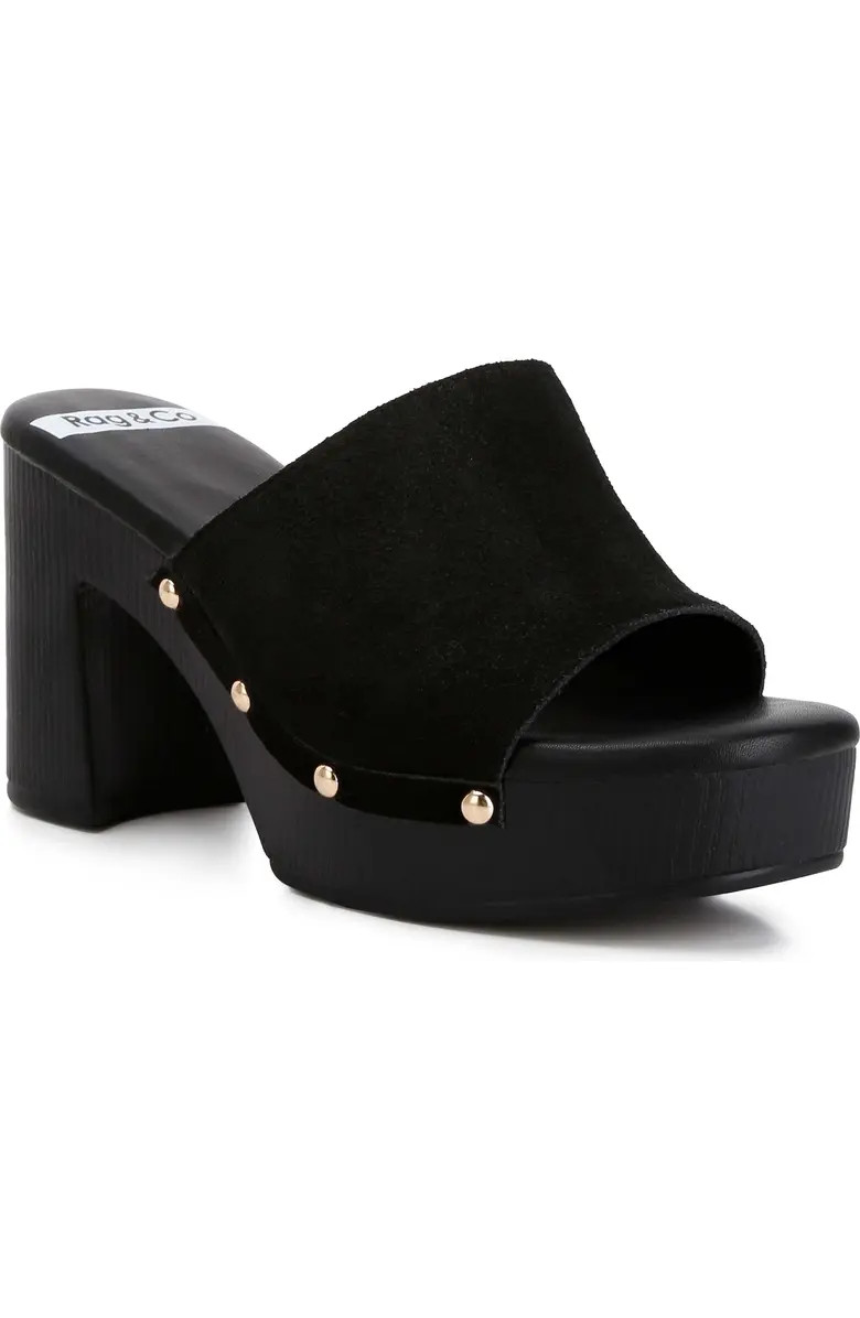 Rag & Co Cartera Suede Stud Mule (Women) | Nordstromrack | Nordstrom Rack