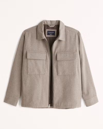 Zip Shirt Jacket | Abercrombie & Fitch (US)