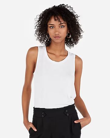 express one eleven slub crew neck muscle tank | Express