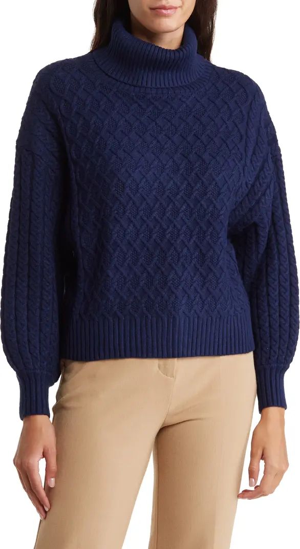 Cable Stitch Turtleneck Sweater | Nordstrom Rack