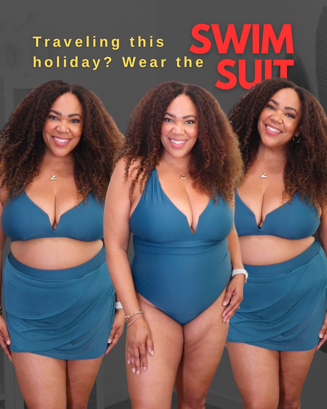 Ladies Over 40: Traveling 🏝️ this holiday season? Definitely wear the swimsuit 🩱!! I’m telling you, at 49,  won’t regret it. Rounded up some adorable, comfy, and high-waisted swimsuits you can wear! All of these are a size large. 

#LTKMidsize #LTKTravel #LTKOver40