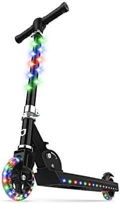 Jetson Jupiter Kick Scooter for Kids, LED Light-up Scooter, Adjustable Handlebar, Rear Brake, Lig... | Amazon (US)