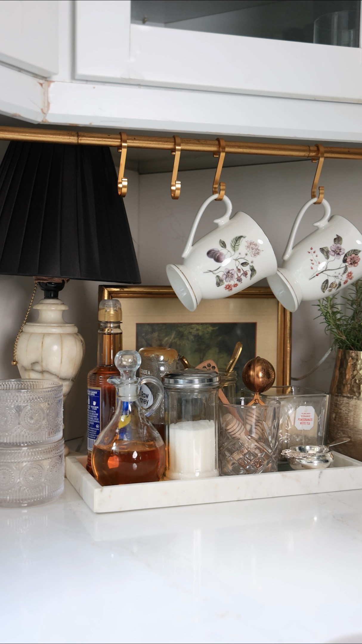 Hot Drink Station | Craft and area for your coffee, tea, and other hot drinks in the kitchen for guests to have easy access! 

#LTKVideo #LTKHome