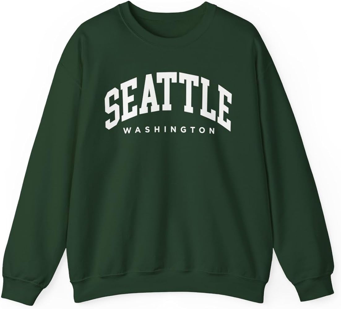 Seattle Washington Adult Unisex Crewneck Sweatshirt | Amazon (US)