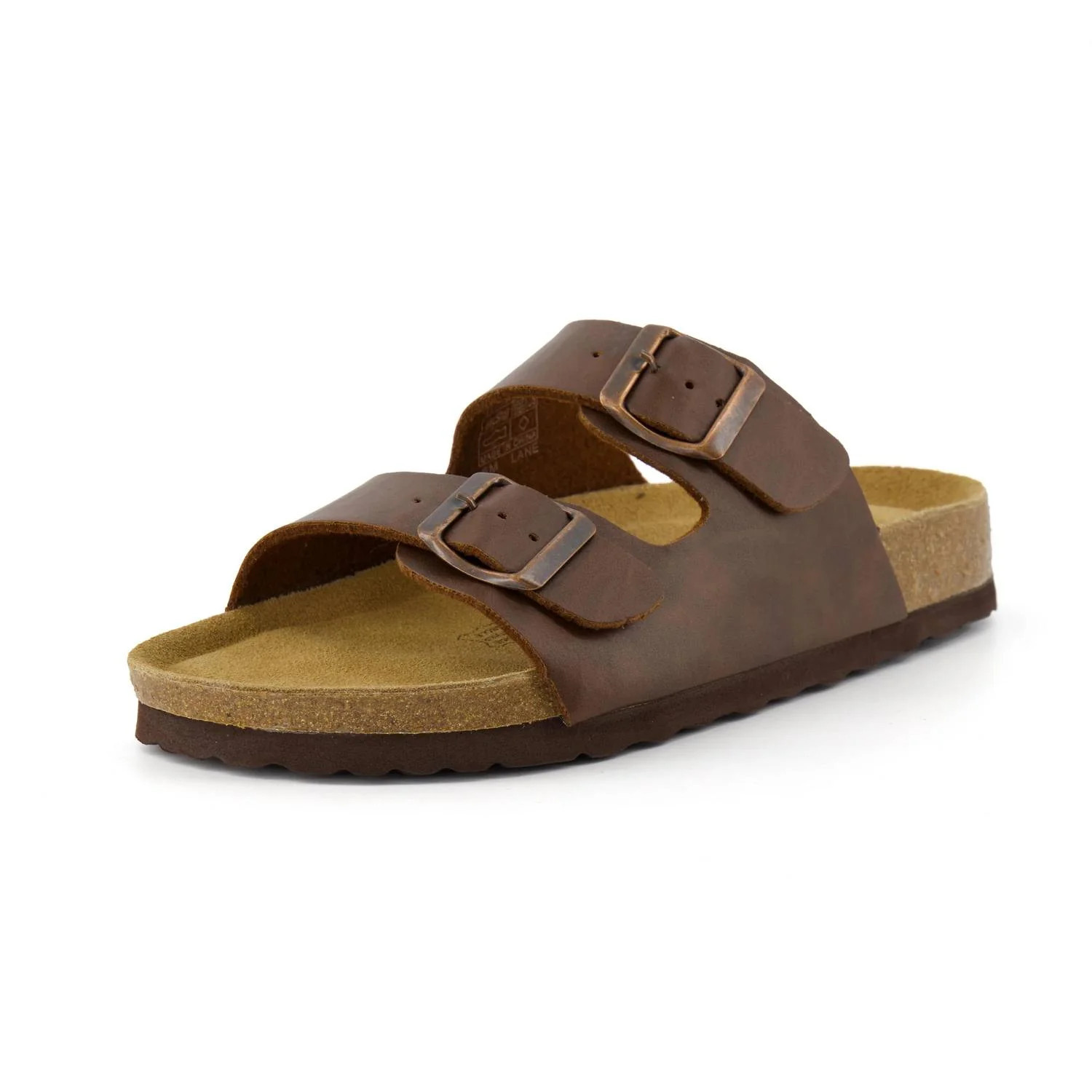 Women's Lane Cork Footbed Sandals In Brown Oily | Shop Simon