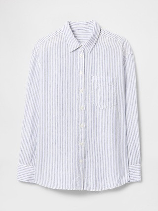 100% Linen Oversized Shirt | Gap (US)