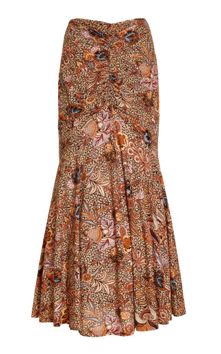 Nadira Gathered Cotton Maxi Skirt | Moda Operandi (Global)