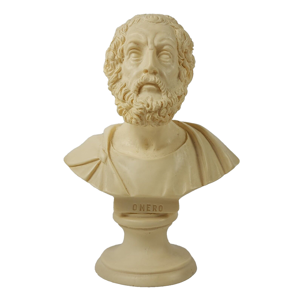 Vintage Bust Statue Homer Omero Carved Stone Style Resin Statuette 5.75"H | eBay US