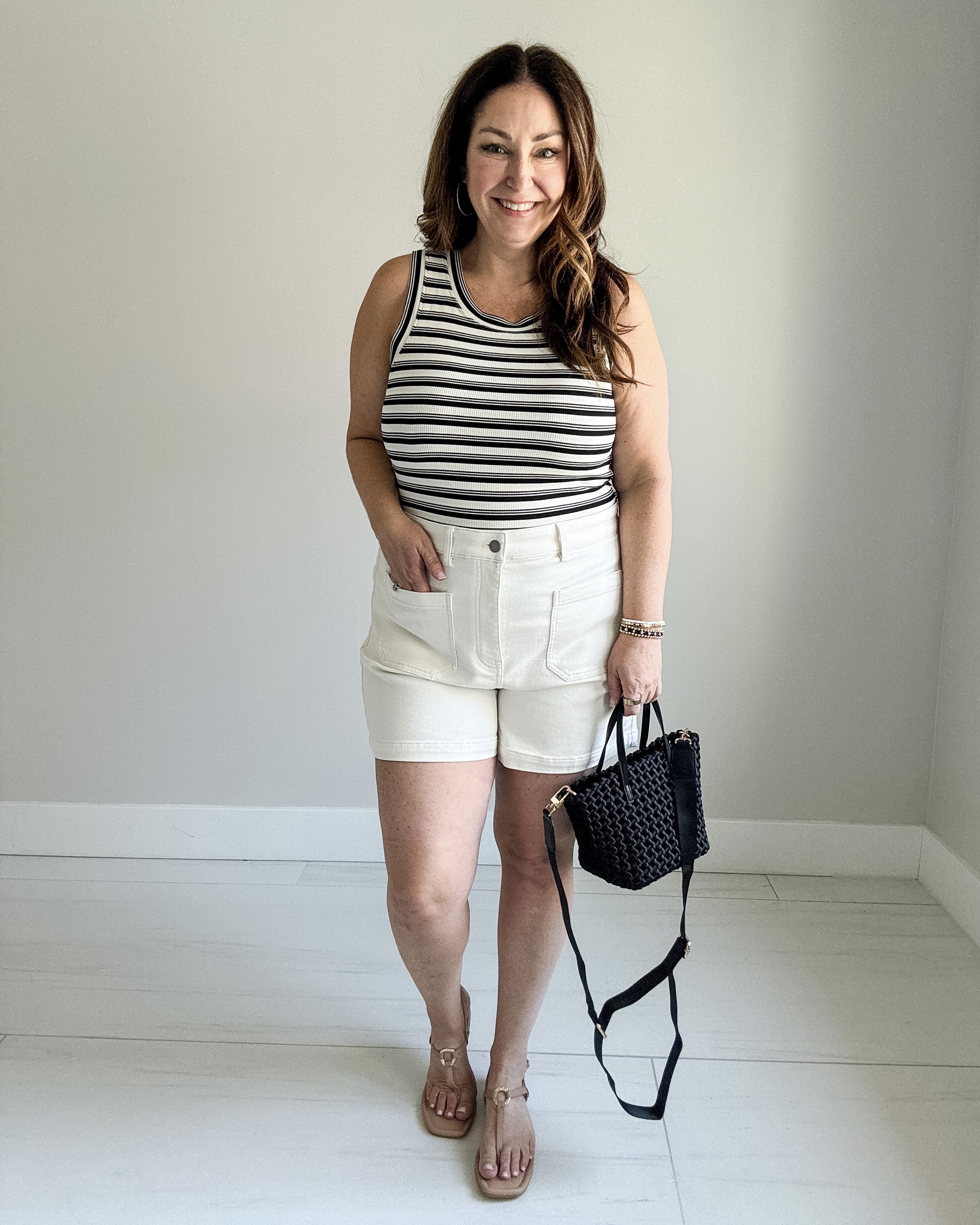 Summer Outfit with stripe tank tts, L // shorts size down if in-between, 32 @EvereveOfficial #everevepartner #EvereveStyle


#LTKSeasonal #LTKOver40 #LTKMidsize