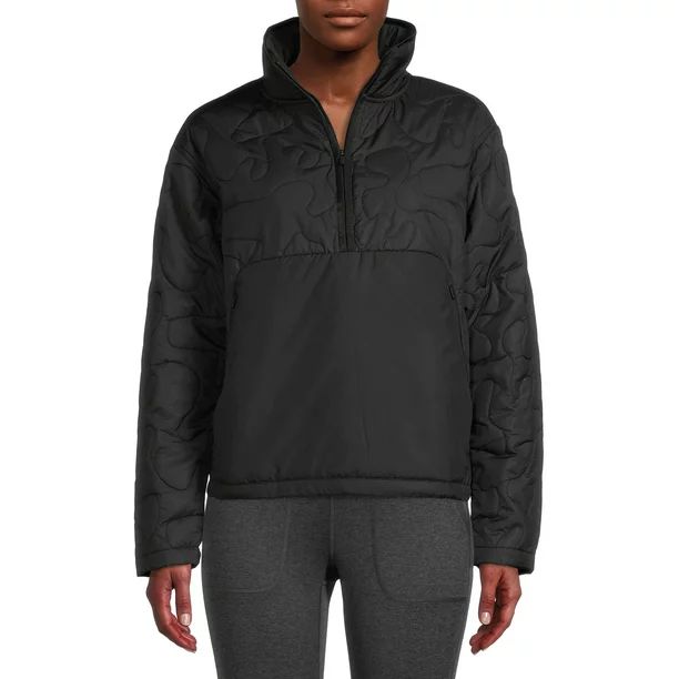 Avia Women's Quilted Quarter Zip Jacket, Size XS - XXXL | Walmart (US)
