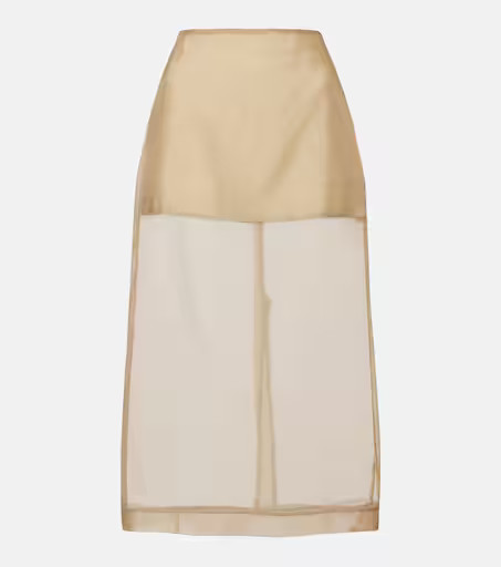 Peri silk-blend midi skirt | Mytheresa (US/CA)
