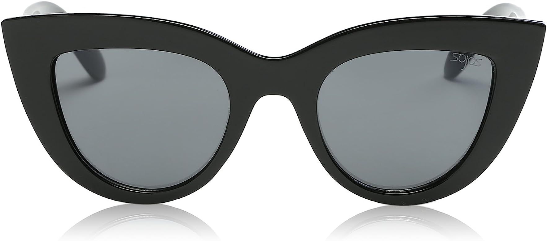 Retro Vintage Cateye Sunglasses for Women Plastic Frame Mirrored Lens SJ2939 | Amazon (US)