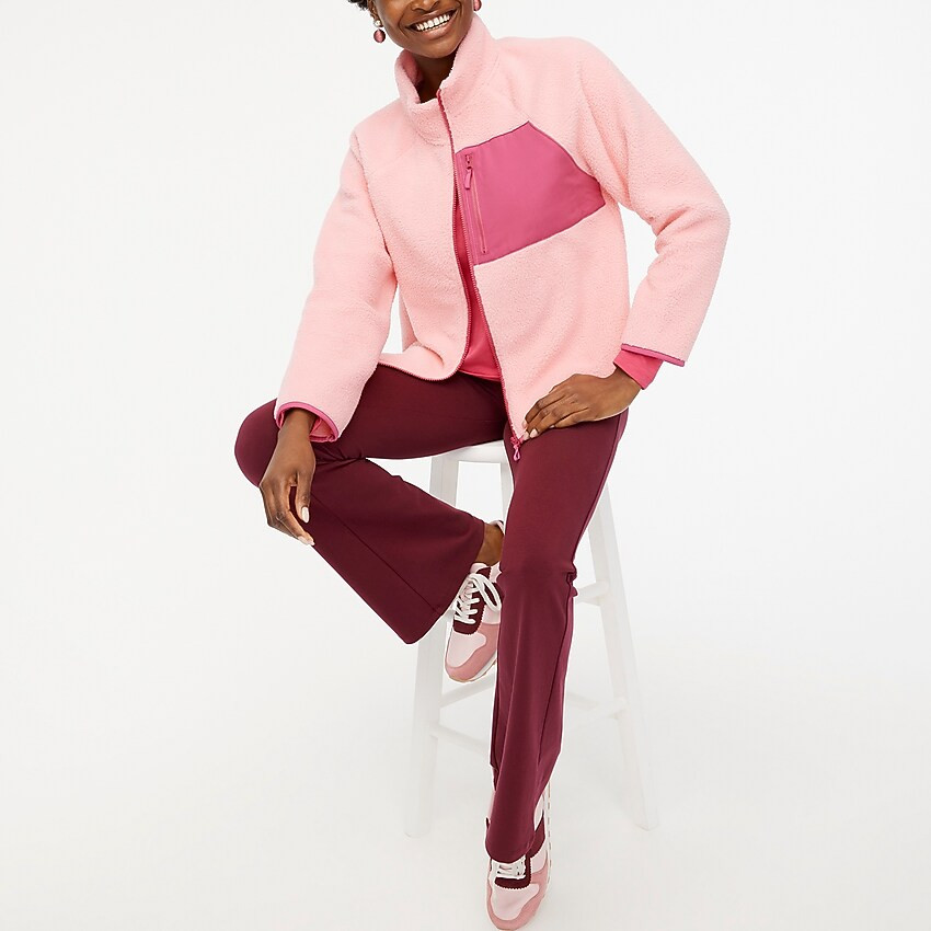 Woven sherpa zip-up | J.Crew Factory