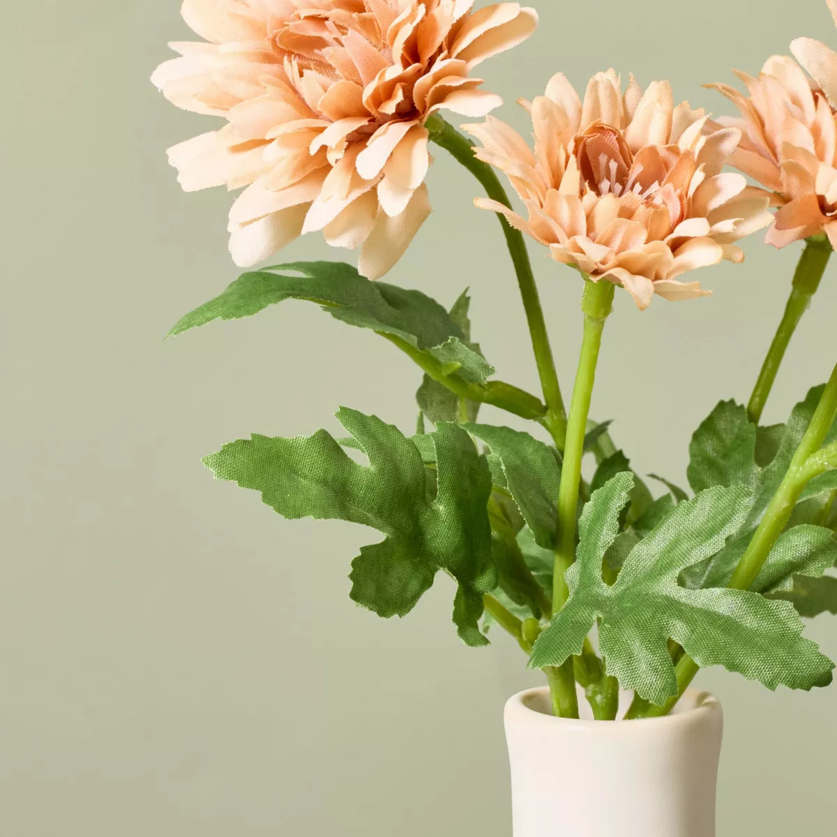 8" Faux Micro Mini Orange Daisy Flower Arrangement - Hearth & Hand™ with Magnolia | Target