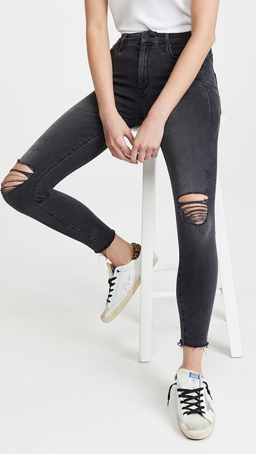 MOTHER The Looker Ankle Fray Jeans | SHOPBOP | Shopbop