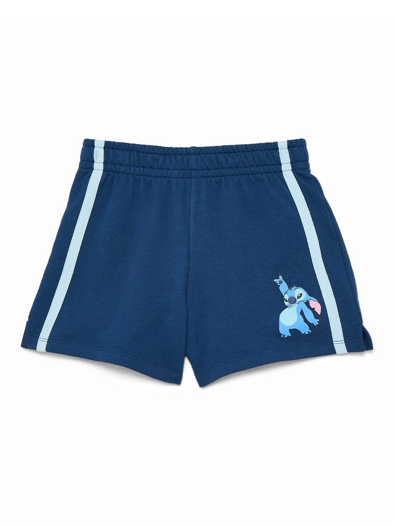 Lilo and Stitch Girls French Terry Shorts, Sizes 4-16 | Walmart (US)