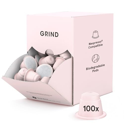 Grind House Blend Coffee Pods – Pack of 100 Biodegradable Capsules – 100% Arabica – Nespresso® Original Compatible – Home Compostable – Barista Quality and Specialty Grade – Medium Roast | Amazon (UK)