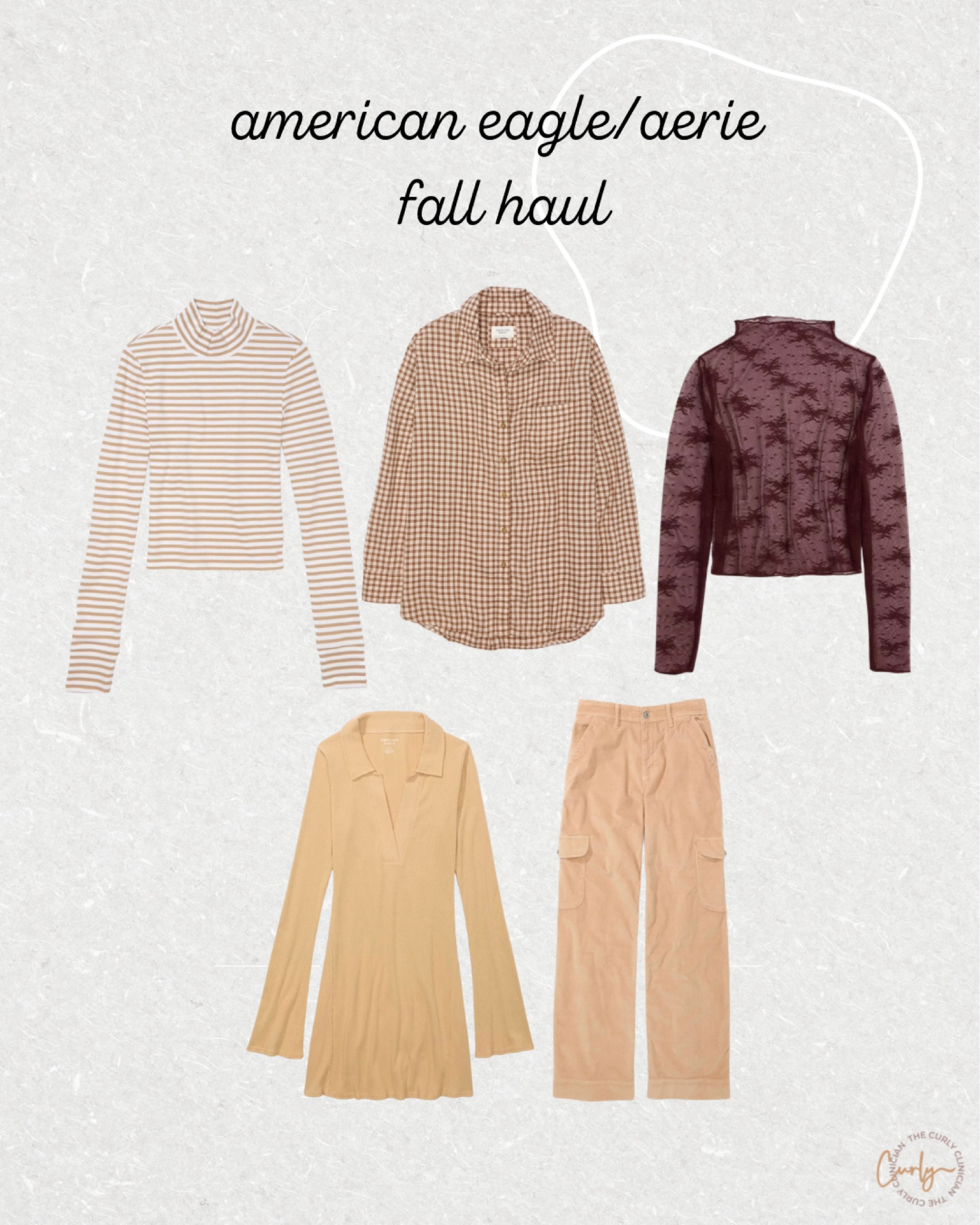 Picked up a few things I think will be great for fall from american eagle and aerie—make sure you’re following me on IG to see how they look on me 🍁🍂 cargo pants, mesh top, turtleneck/mockneck, flannel 

#LTKmidsize #LTKfindsunder100 #LTKSeasonal