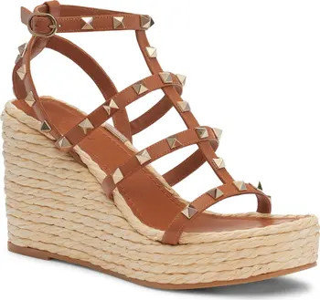Valentino Garavani Rockstud Espadrille Wedge Sandal (Women) | Nordstrom | Nordstrom
