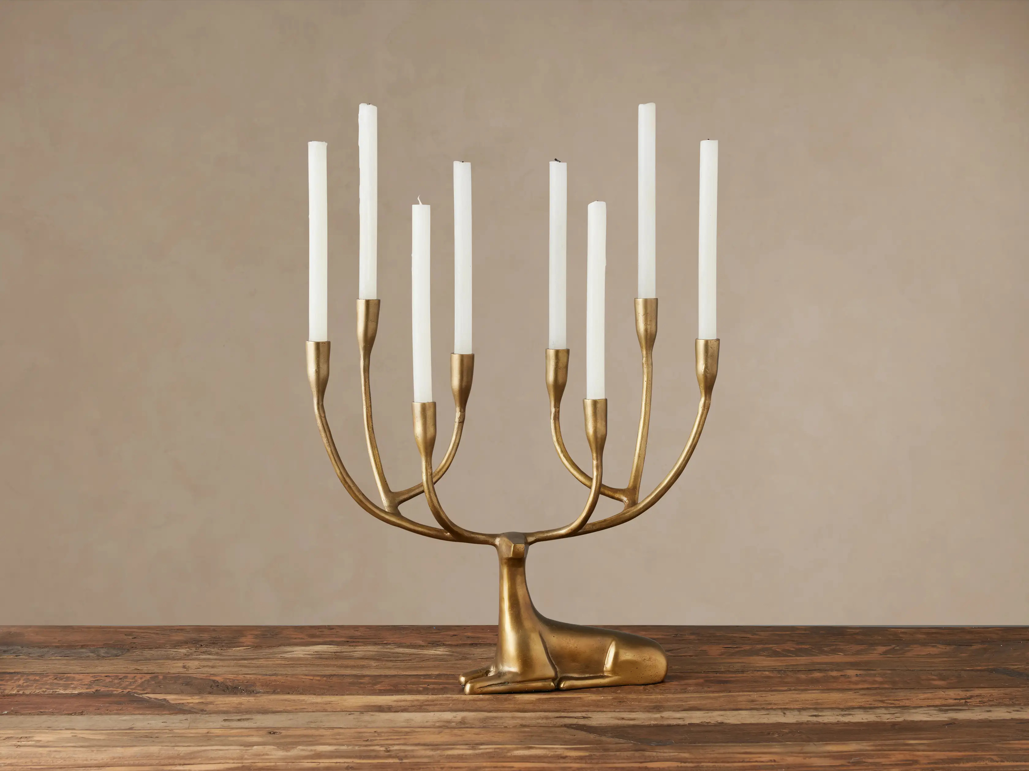 Laying Deer Taper Holder | Arhaus