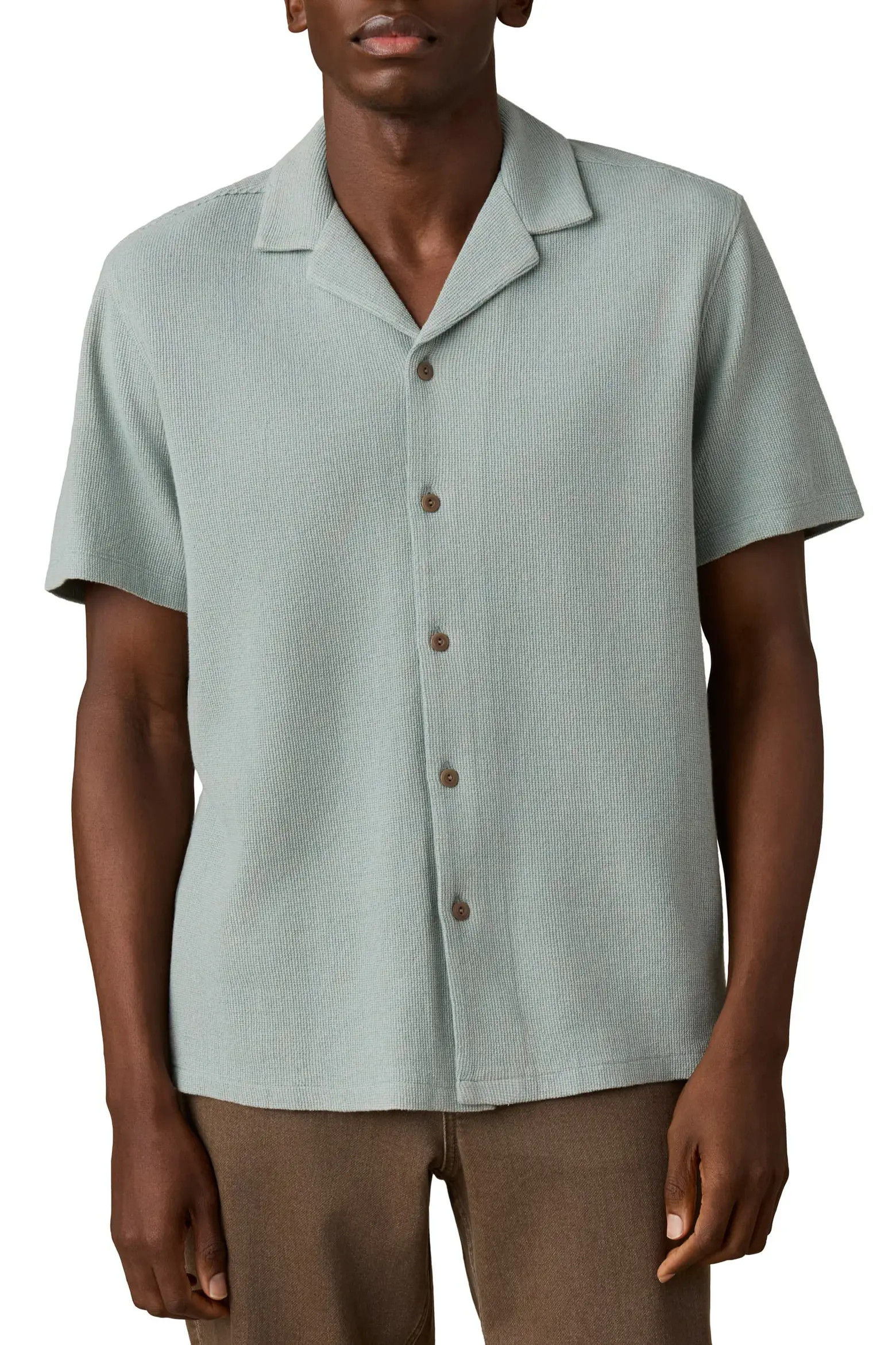 Oasis Organic Cotton Blend Camp Shirt (Men) | Nordstrom | Nordstrom