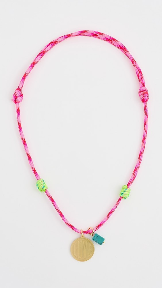 Dark Pink Love Rope Necklace | Shopbop