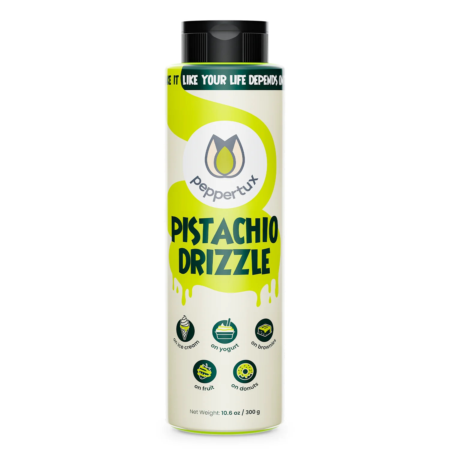Peppertux Pistachio Drizzle - The Perfect Sauce for Your Desserts! | Peppertux