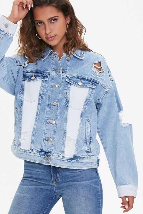 Colorblock Denim Jacket | Forever 21 (US)