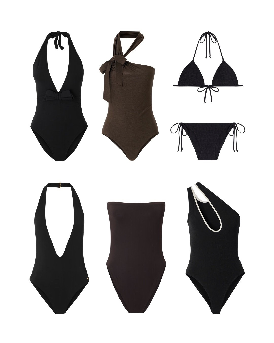 The swimwear edit for women who actually want to look good at the pool. Black and chocolate, one-pieces and a bikini set — all on sale at Net-a-Porter right now. No loud logos, no trends. Just really good swimwear.

designer swimwear on sale, black one piece swimsuit, luxury swimsuit women, chic swimwear over 40, flattering one piece swimsuit, halter swimsuit designer, net-a-porter swimwear sale

#LTKSeasonal #LTKSaleAlert #LTKSwim