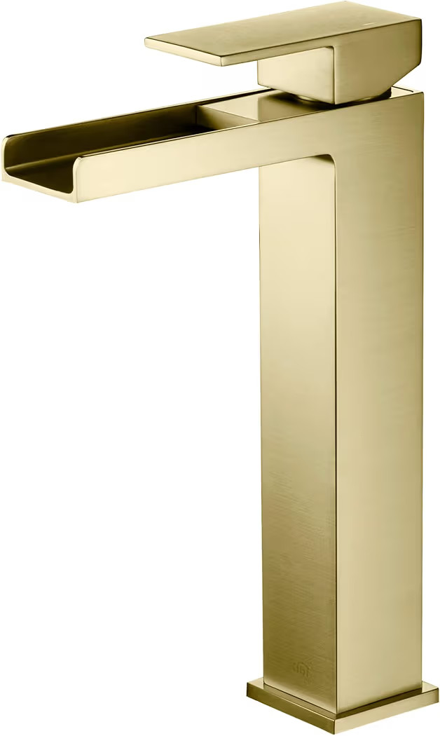 KIBI Waterfall Bathroom Sink Faucet | Single Handle Brass Vanity Faucet with Water Supply Hose | ... | Amazon (US)